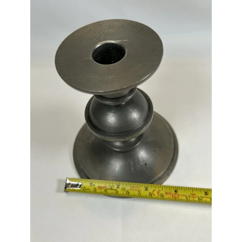VNG Swedish modernist pewter candlestick By Edvin Ollers for Schröder and Olsson